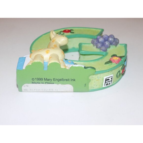Vintage Mary Engelbreit Alphabet Letter Initial G Giraffe Grapes Gift 1999 - Picture 6 of 6